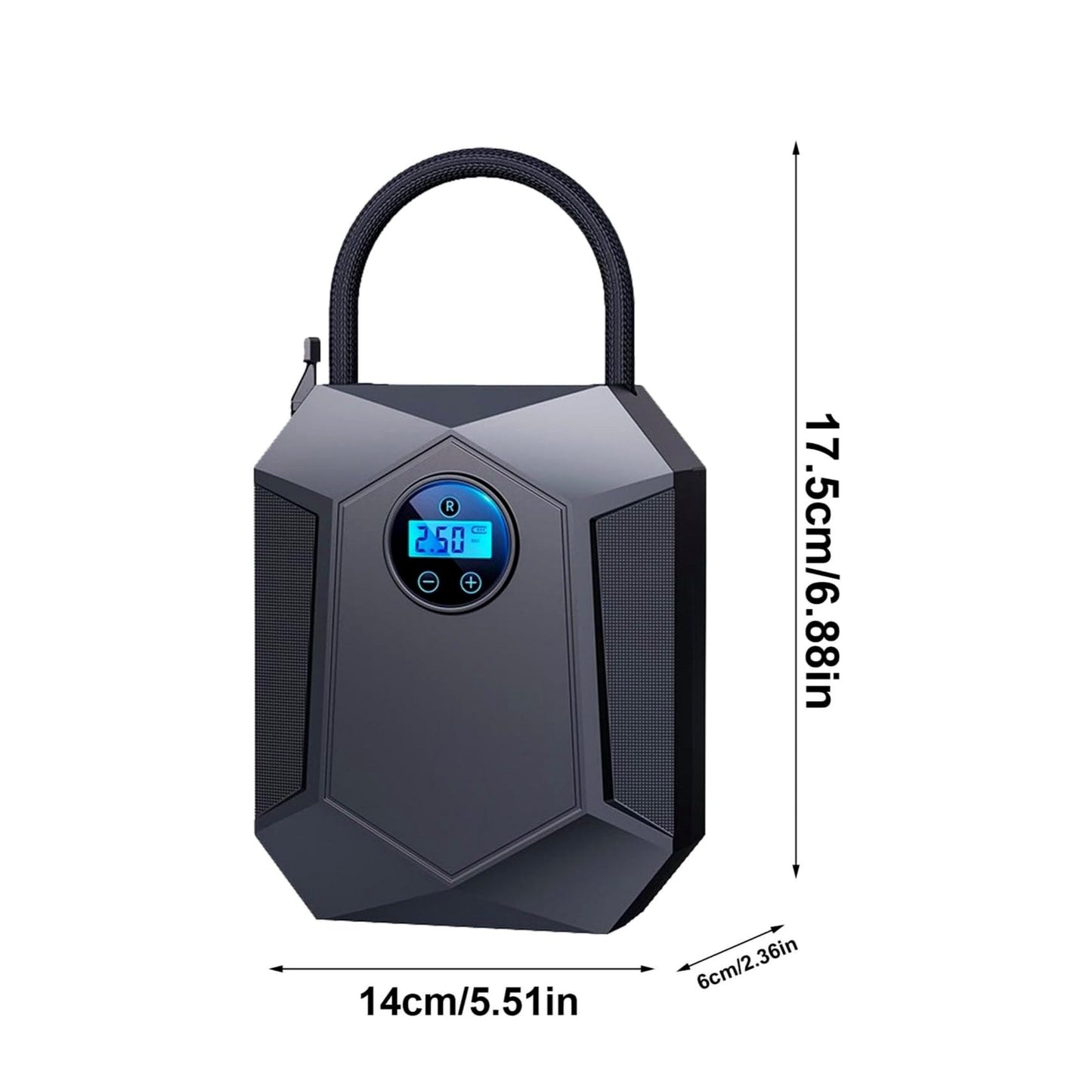 Digital Tyre Inflator – Auto-Stop Air Compressor with LED Light (12V)