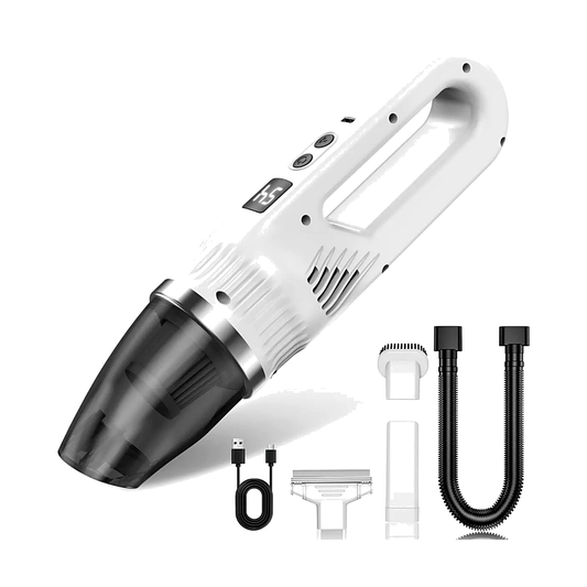 High Strenght Cordless Handheld Car Vacuum – HEPA Filter & Digital Display