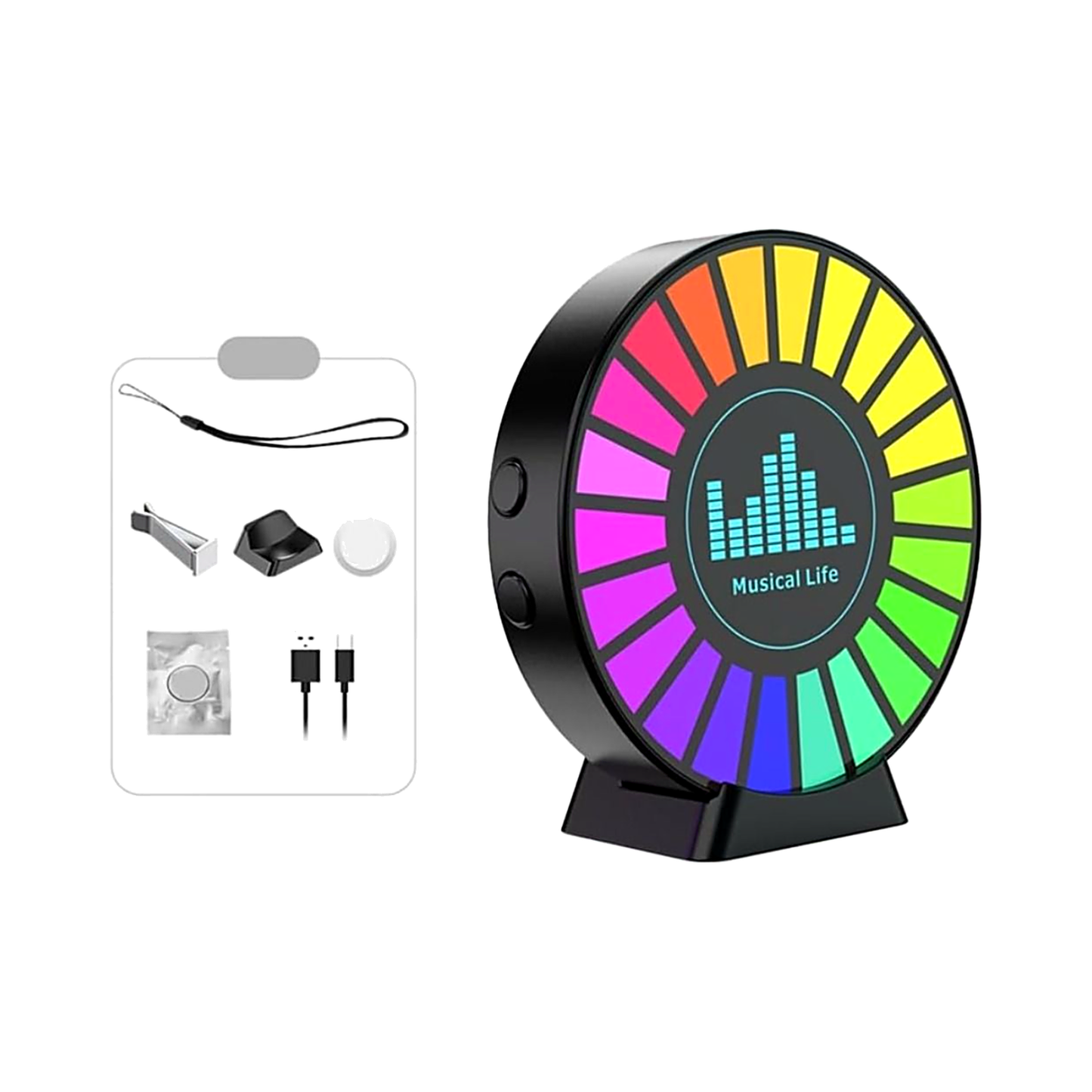 RGB Voice-Activated Car Ambient Light – Music Rhythm Pickup Lamp